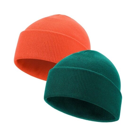Lakibole 2 Pack Rib Knit Beanies Unisex - Picture 1 of 4